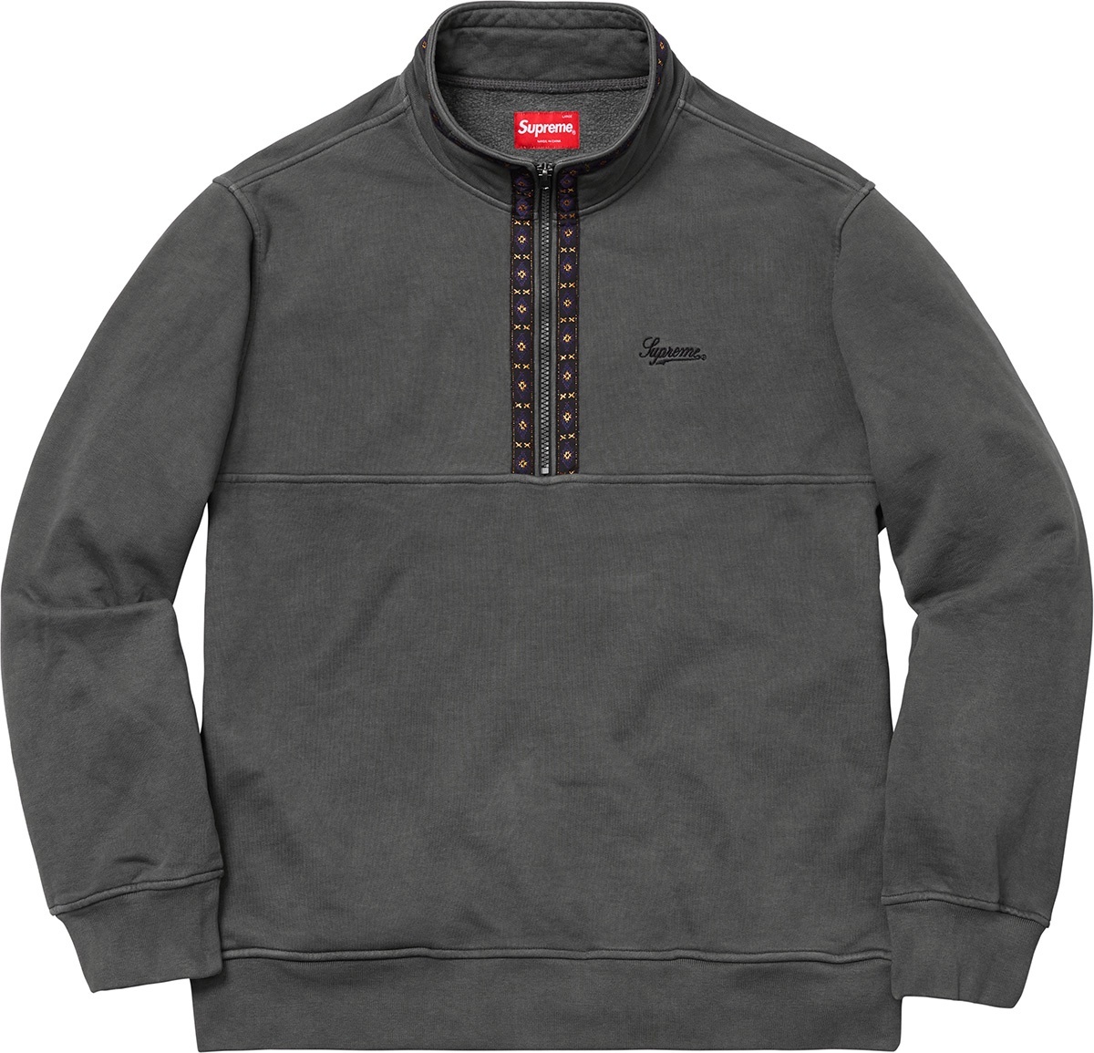Overdyed Half Zip Sweatshirt view 2